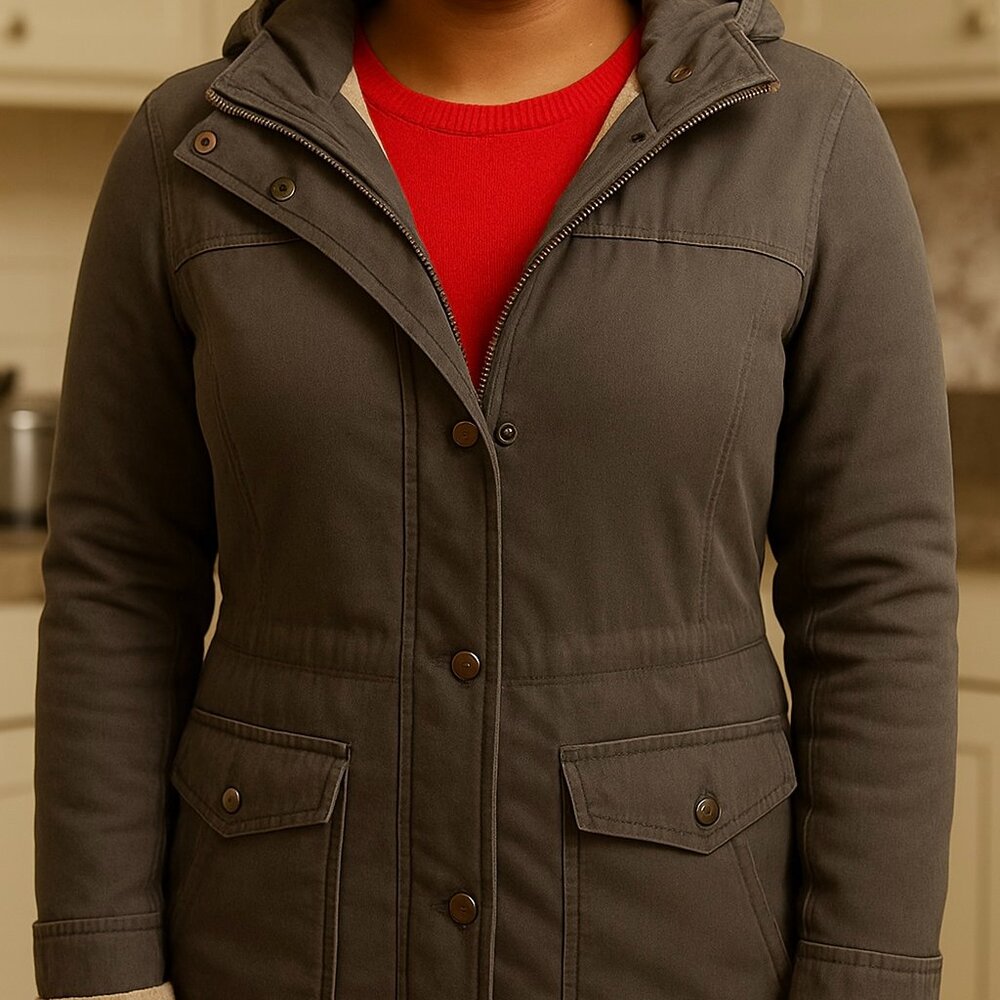 ORB Sherpa-Lined Hooded Jacket – Size Small